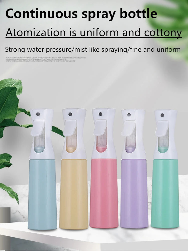 200/300/500ml Continuous Spray Refillable Bottle for Hair Salon 、Daily Moisturizing and Garden Use，Fine Mist  Spray Bottle