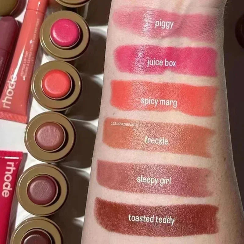 Brand Skin Balm Jelly Bean Lip Gloss Spicy Marg Juice Box Pocket Blush Stick Non-fading Waterproof Blusher Moisturizing Lipstick