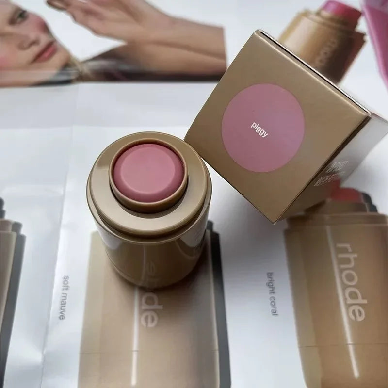 Brand Skin Balm Jelly Bean Lip Gloss Spicy Marg Juice Box Pocket Blush Stick Non-fading Waterproof Blusher Moisturizing Lipstick