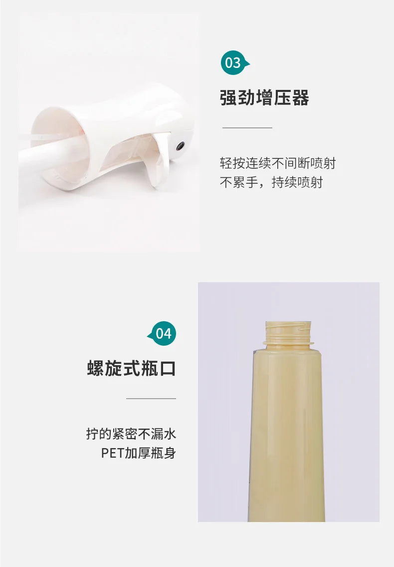 200/300/500ml Continuous Spray Refillable Bottle for Hair Salon 、Daily Moisturizing and Garden Use，Fine Mist  Spray Bottle